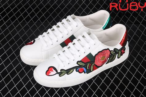 giày sneaker gucci thêu hoa|gucci sneakers.